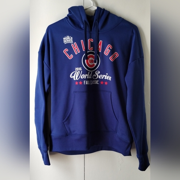 G-lll Sweaters - Blue Chicago Cubs Hoodie G-lll Blue 2016 World Series MLB (L)